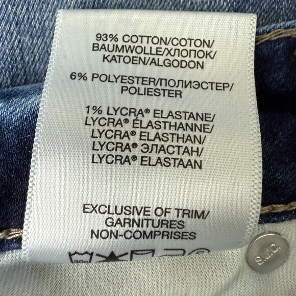 Silver Jeans Elyse Skinny W27 L29 (32 x 28) Mid Rise Dark Wash Stretch Denim - Picture 12 of 12